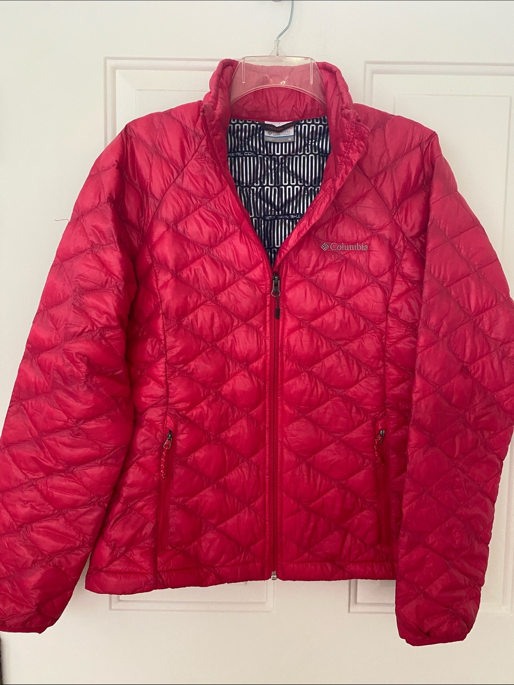 Columbia Women's Bright Red Quilted Packable Puffer Jacket